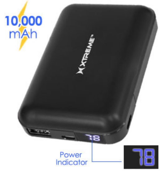 This power banks has an impressive 10,000mAh battery capacity in a super small package. Charge up your iPhone, iPad, portable speakers, eReader, rechargeable headphones, flashlights, and more.