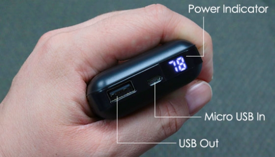 This power banks has an impressive 10,000mAh battery capacity in a super small package. Charge up your iPhone, iPad, portable speakers, eReader, rechargeable headphones, flashlights, and more.
