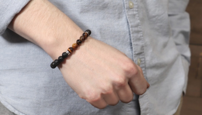 Picture of Aromatherapy Lava Bead Bracelet - Includes Essential Oils