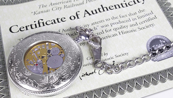 The Kansas City Railroad Pocket Watch is a beautiful time piece that evokes the spirit of the old west in all its glory.