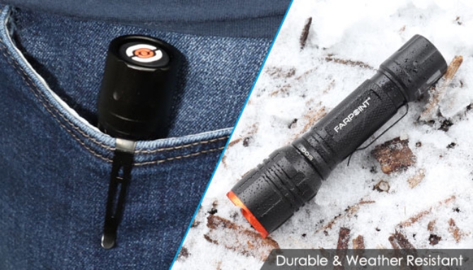 Do you hate spending money on batteries for your flashlight? With the Farpoint 500 Lumen LED Rechargeable Flashlight, you'll never have to buy flashlight batteries again!