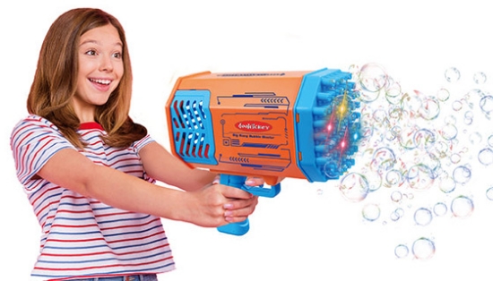The Big Bang Bubble Blaster is loads of fun for everyone, kids, teens, adults, and even the family pet.